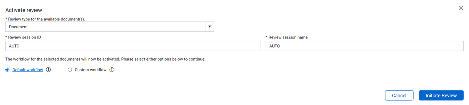 InEight Document - Activating a Custom Workflow
