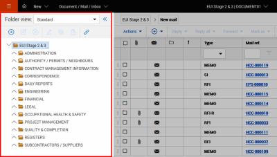 InEight Document - Using Mail Folders