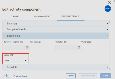 Linked EWP Screenshot